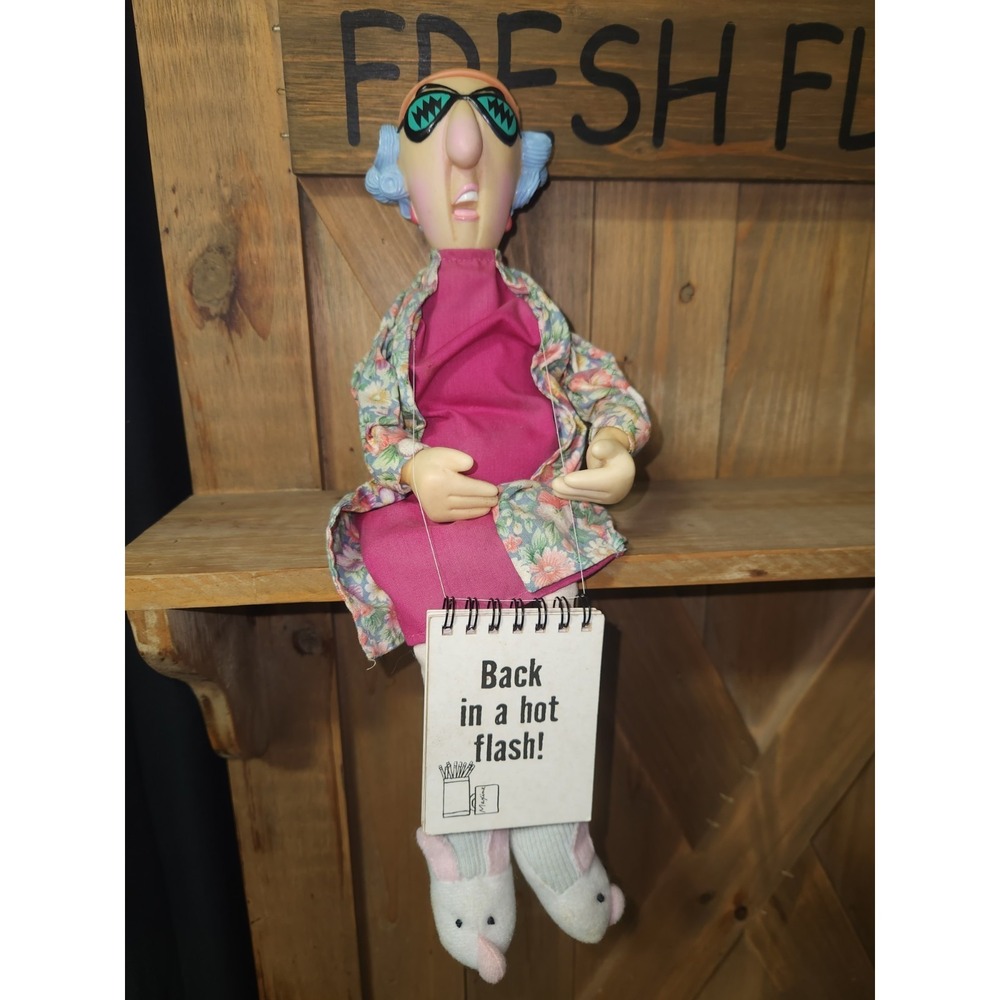 Maxine Cartoon (Hallmark Over The Hill) 14" Shelf Sitter Doll‎ Birthday